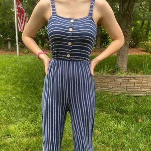 Striped Jumpsuit